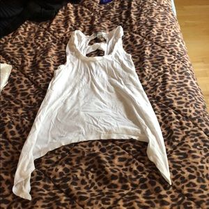 GUESS flowy white tank top